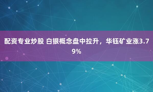配资专业炒股 白银概念盘中拉升，华钰矿业涨3.79%